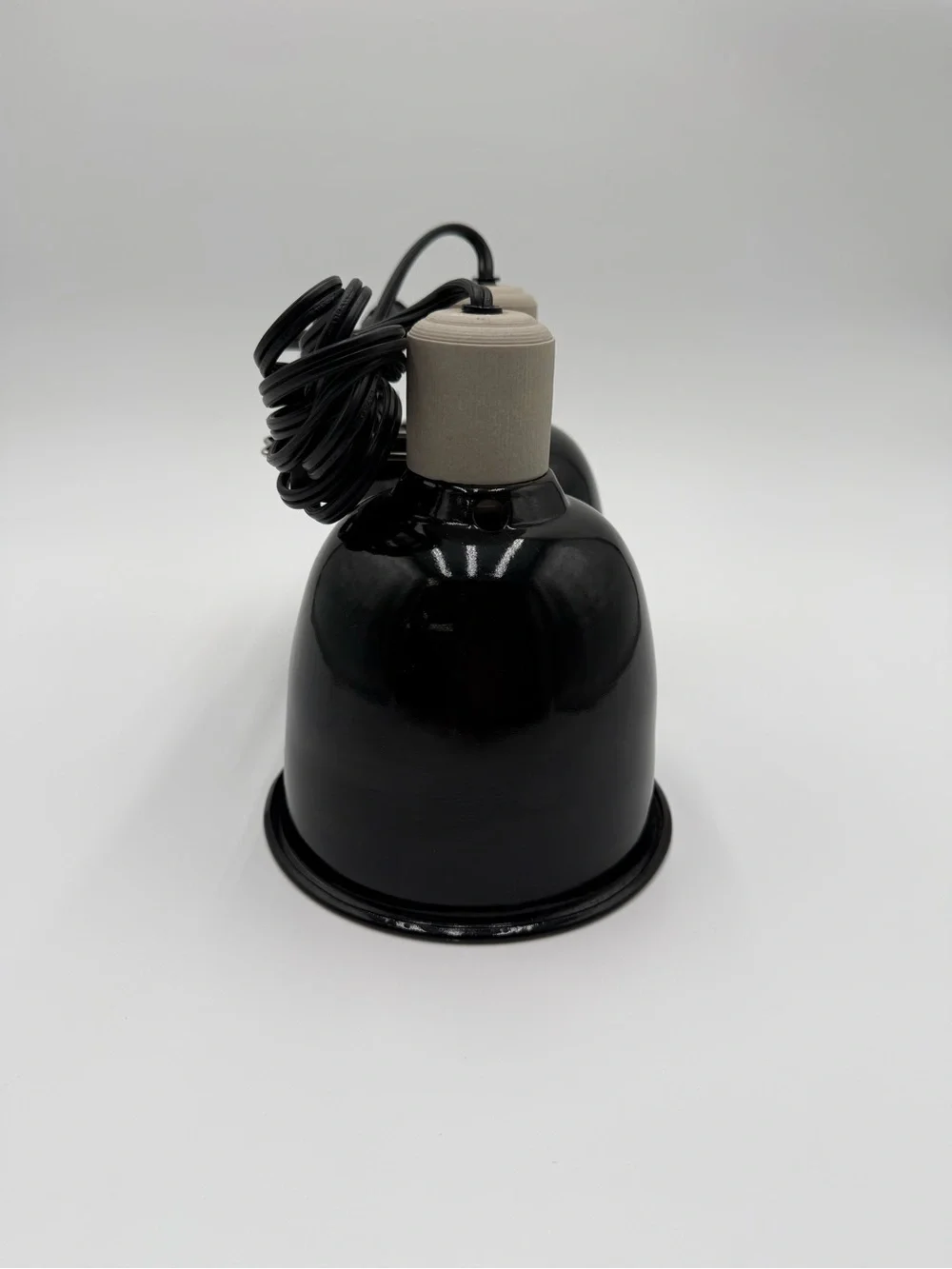 Zoo Med LF-19 Dual Dome Reptile Heat Lamp Fixture w/ Bulbs 200W Tested